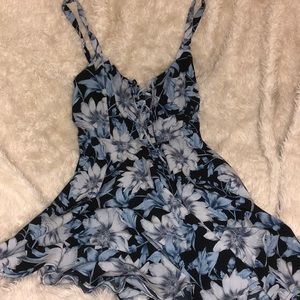 Urban Outfitters Kimchi Blue Floral Lace Up Dress